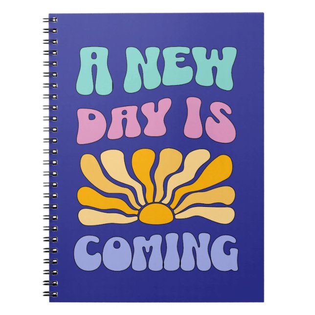 Caderno Espiral Um Novo Dia Está Chegando (Frente)