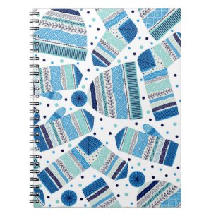 Caderno Espiral Um padrão perfeito. Mentiras, bonés e lã, de malha