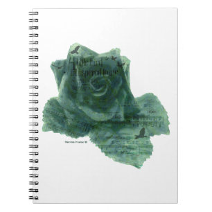 Caderno Espiral Um Pássaro Me Disse Rosa
