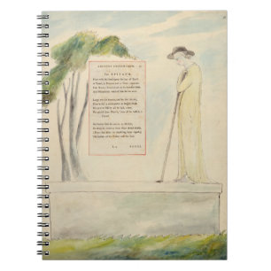 Caderno Espiral Um pastor que lê o epitáfio, da elegia escrita