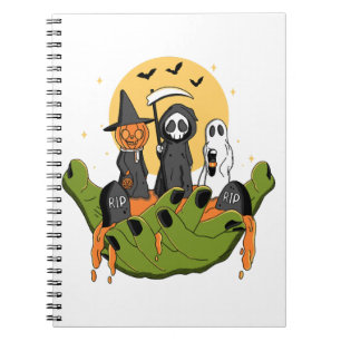 Caderno Espiral Um pedaço de Halloween