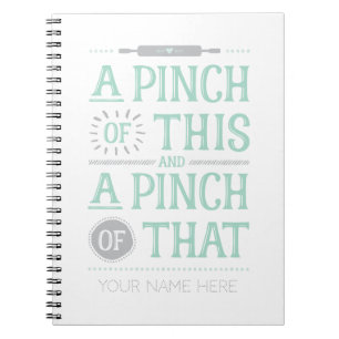 Caderno Espiral Um Pinch Deste Livro De Receitas