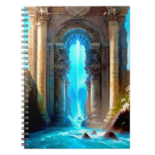 Caderno Espiral Um portal através do TimeSpace no notebook Atlanti