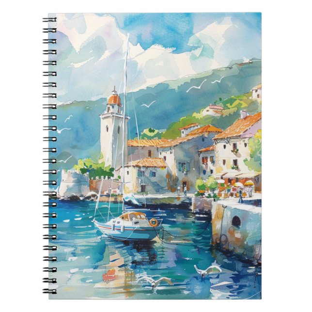 Caderno Espiral Um Porto Marítimo (Frente)