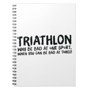 Caderno Espiral Um presente Triathlon excelente para seu amigo ou