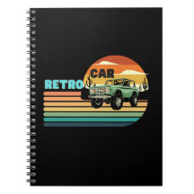Um retro preto com carro