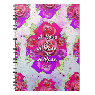 Caderno Espiral Um Rosa é um Rosa é um Rosa