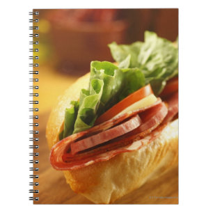 Caderno Espiral Um sanduíche secundário italiano com