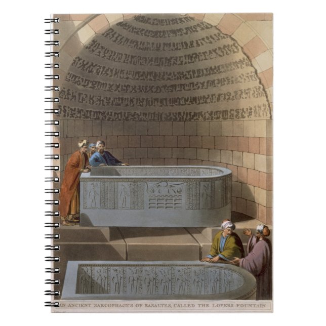 Caderno Espiral Um sarcófago antigo de Basaltes, chamado o Lov (Frente)