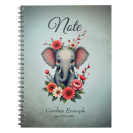 Caderno Espiral Um toque do verão: O bebê elefante