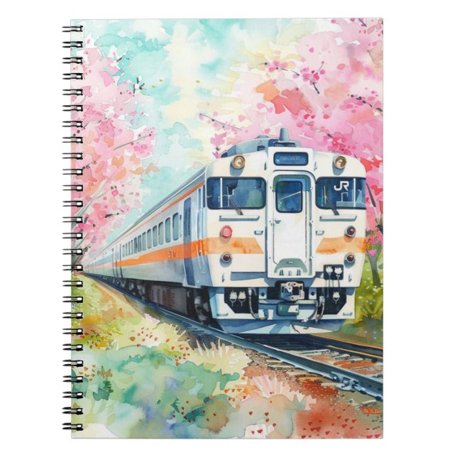 Caderno Espiral Um Trem na Primavera (Frente)