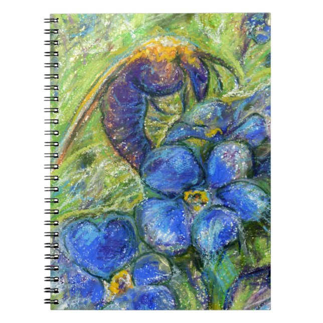 Caderno Espiral Uma abelha e não me esqueça das flores (Frente)