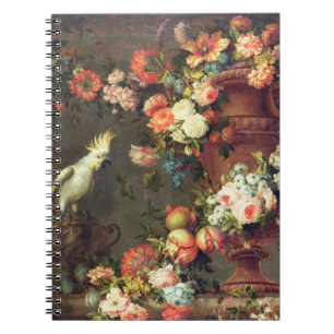 Caderno Espiral Uma abundância de fruta e de flores