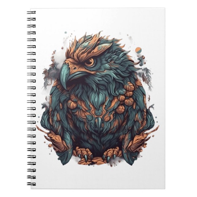 Caderno Espiral Uma águia mística (Frente)