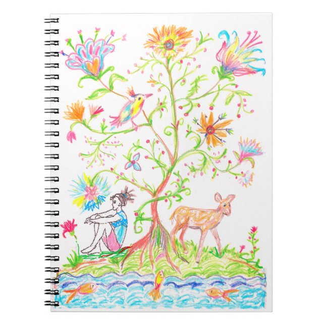 Caderno Espiral Uma bela árvore da vida  (Frente)