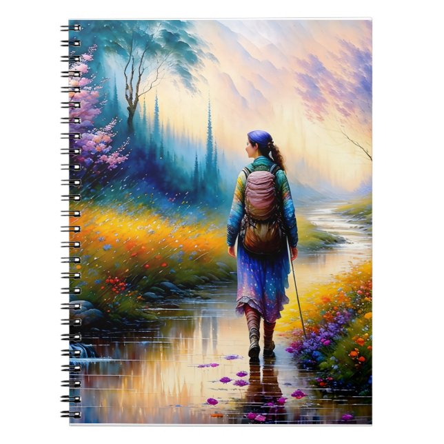 Caderno Espiral Uma caminhada na obra de arte das florestas (Frente)