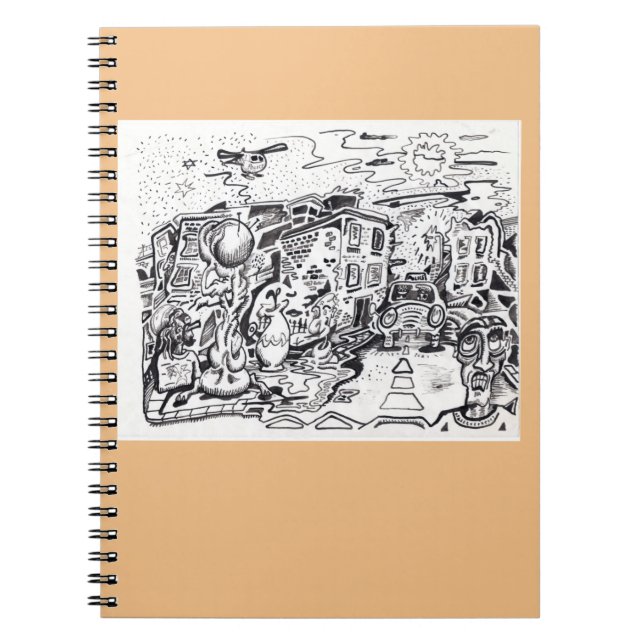 Caderno Espiral Uma caminhada noturna para casa (Frente)