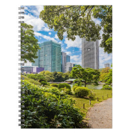 Caderno Espiral Uma caminhada pelos jardins de Hama Rikyu, Tóquio