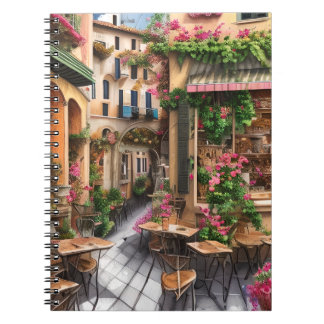 Caderno Espiral Uma Cena de Rua Italiana Série de Design Efêmero 2