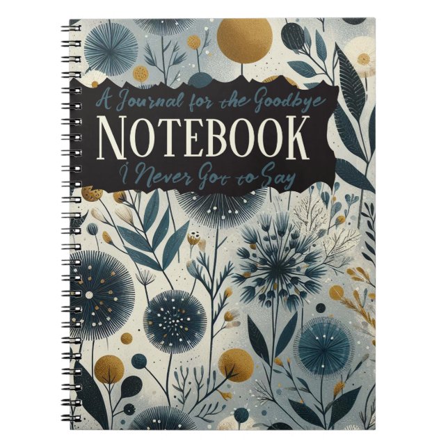 Caderno Espiral Uma Diário para o adeus que eu nunca tenho para di (Frente)