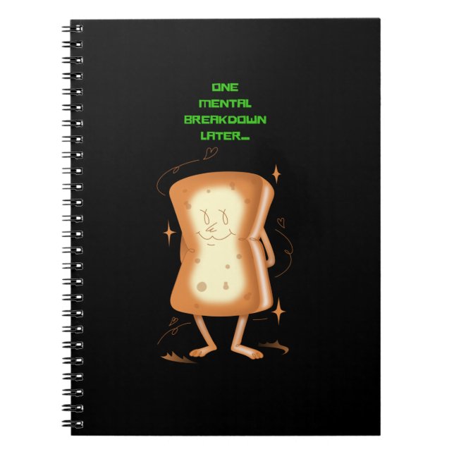 Caderno Espiral Uma divisão mental mais tarde (Frente)