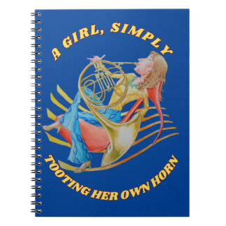 CADERNO ESPIRAL UMA GAROTA APENAS TOCOU O SEU NOTEBOOK DE CAVALO