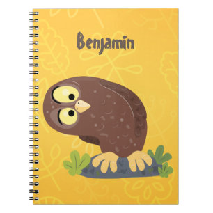 Caderno Espiral Uma ilustração curiosa e engraçada de desenho anim