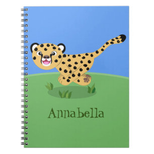 Caderno Espiral Uma ilustração de desenho animado de um bebê bonit