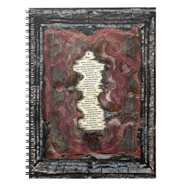 Caderno Espiral Uma lágrima (Frente)