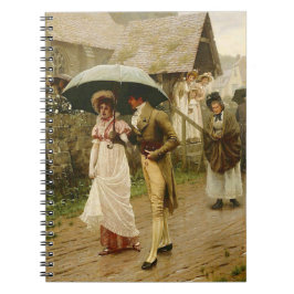 Caderno Espiral Uma manhã de domingo molhada