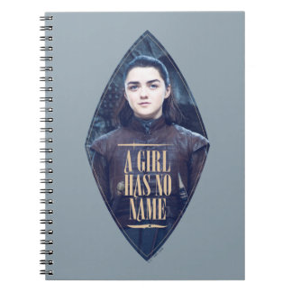 Caderno Espiral "Uma Menina Não Tem Nome" Arya Stark Graphic