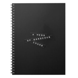 Caderno Espiral Uma Mina De Rótulos De Caos Incorporados