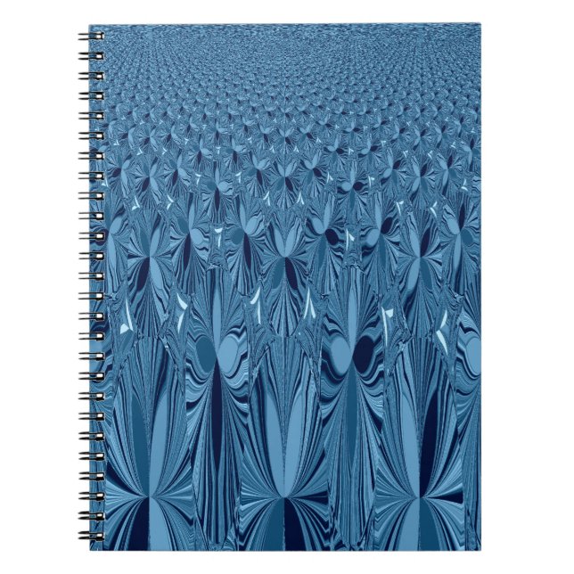 Caderno Espiral Uma mistura de azul (Frente)
