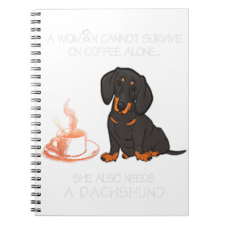 Caderno Espiral Uma Mulher Não Pode Sobreviver Ao Café Sozinha Dac