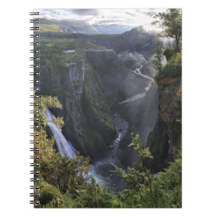 Caderno Espiral Uma opinião larga da noite - Hordaland, Noruega
