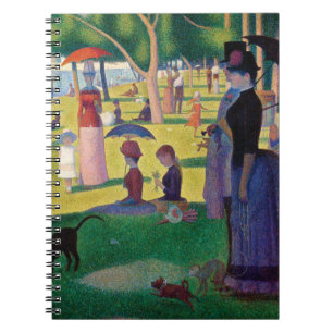 Caderno Espiral Uma tarde de domingo em La Grande Jatte por Seurat