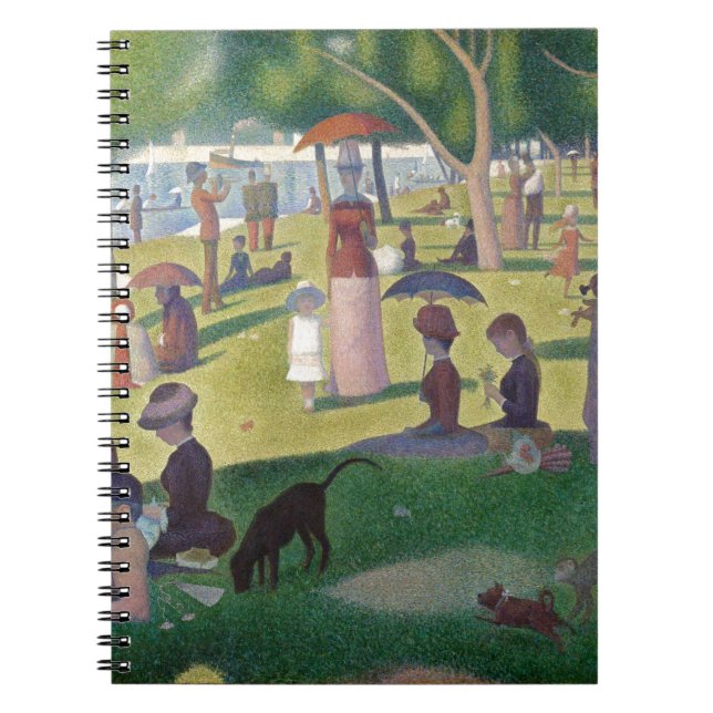 Caderno Espiral Uma tarde de domingo na ilha de La Grande Jatt (Frente)