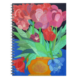 Caderno Espiral Uma Tulipa Azul