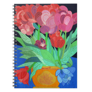 Caderno Espiral Uma Tulipa Azul