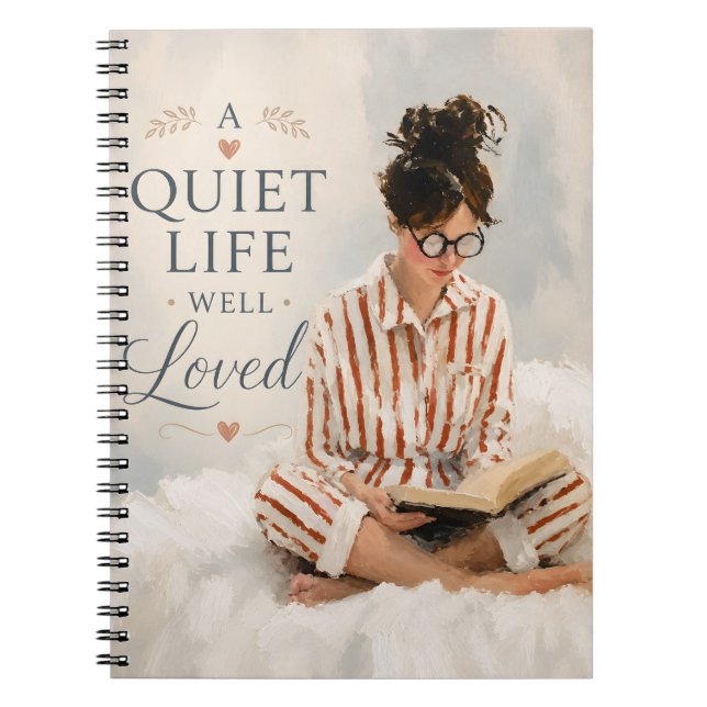 Caderno Espiral Uma Vida Tranquila Bem Amada (Frente)