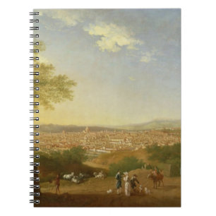 Caderno Espiral Uma vista panorâmica de Florença de Bellosguardo