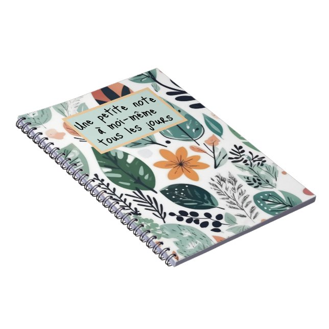 Caderno Espiral Une petite note à moi même...Spiral Photo Notebook (Lado Direito)