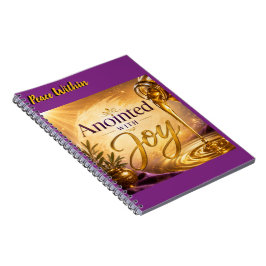Caderno Espiral Ungido Com Alegria