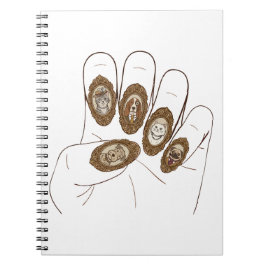 Caderno Espiral Unhas de Família