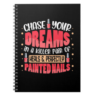 Caderno Espiral Unhas Pintadas dos Meus Sonhos