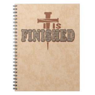 Caderno Espiral Unhas Rusty Cruz de Cristo Cristão