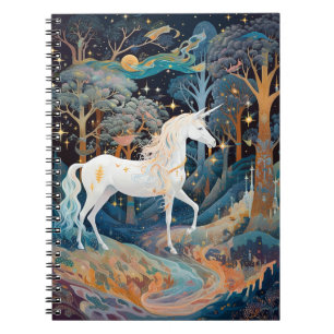 Caderno Espiral Unicorn Fantasy Art
