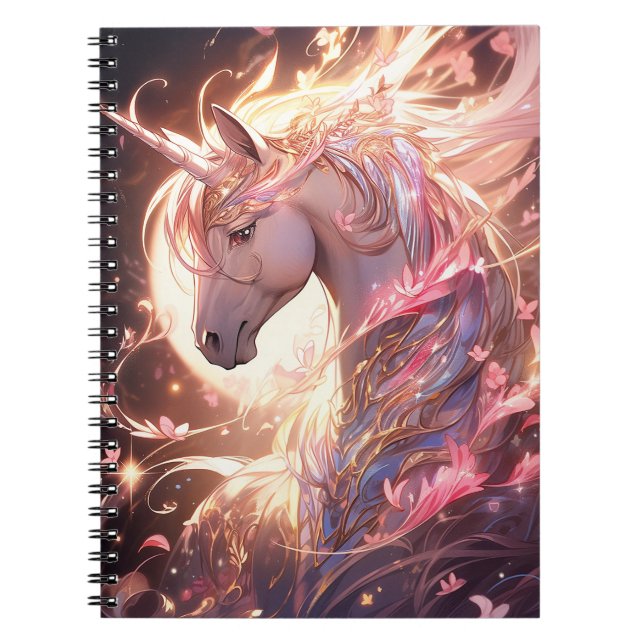 Caderno Espiral Unicorn Fantasy Art (Frente)