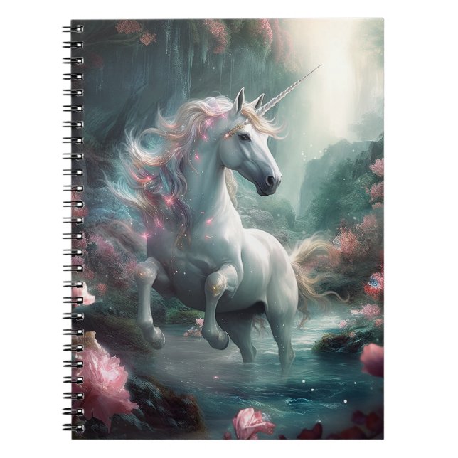 Caderno Espiral Unicorn Fantasy Art (Frente)