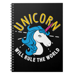 Caderno Espiral Unicorn Lover Gift unicorn vai governar o mundo